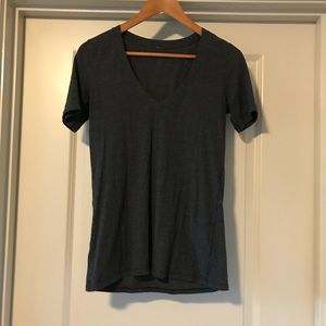 Lululemon Dark gray t shirt. Size 6.